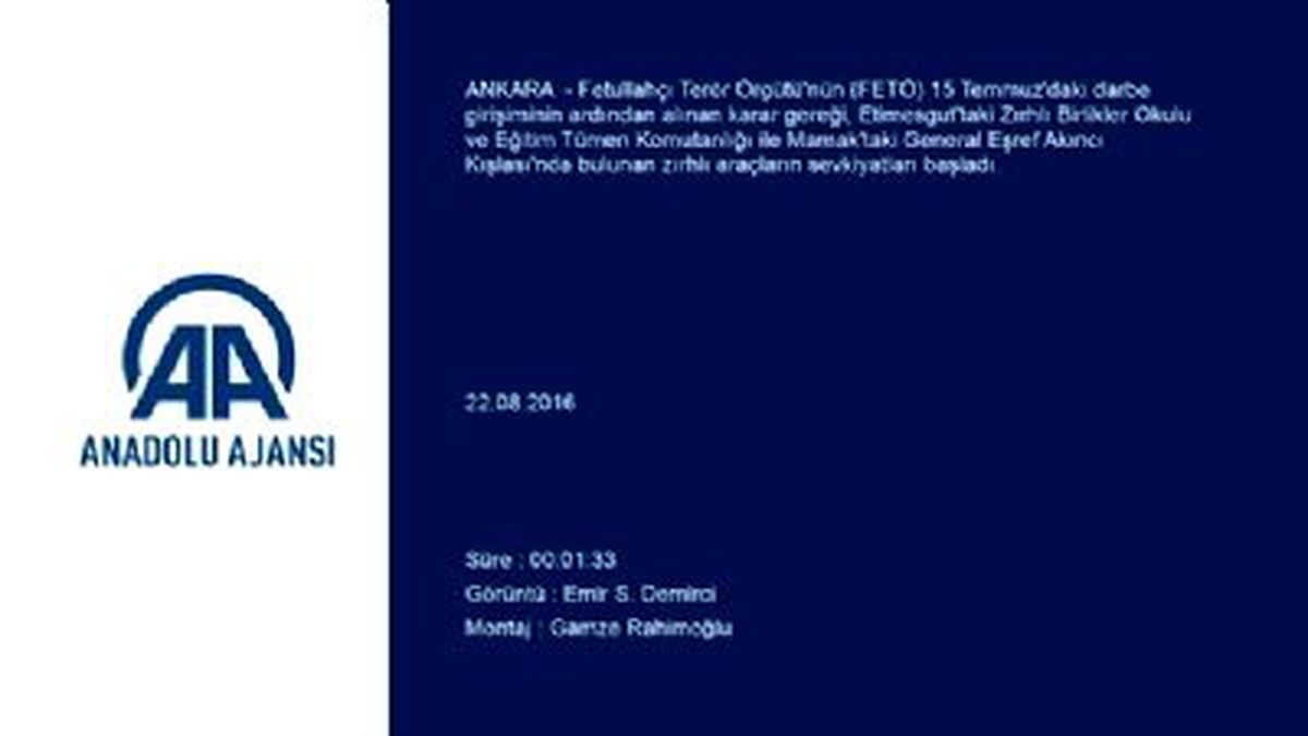 Etimesgut Zırhlı Birlikler Okulu ve Eğitim Tümen Komutanlığı Taşınıyor