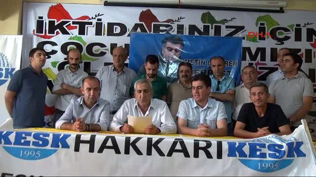 Hakkari\'de Kesk ve Disk, Gaziantep Saldırısını Kınadı