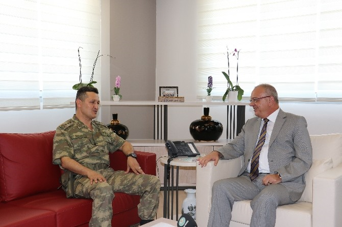 Tugay Komutanı Güvenç\'ten Başkan Ergün\'e Ziyaret