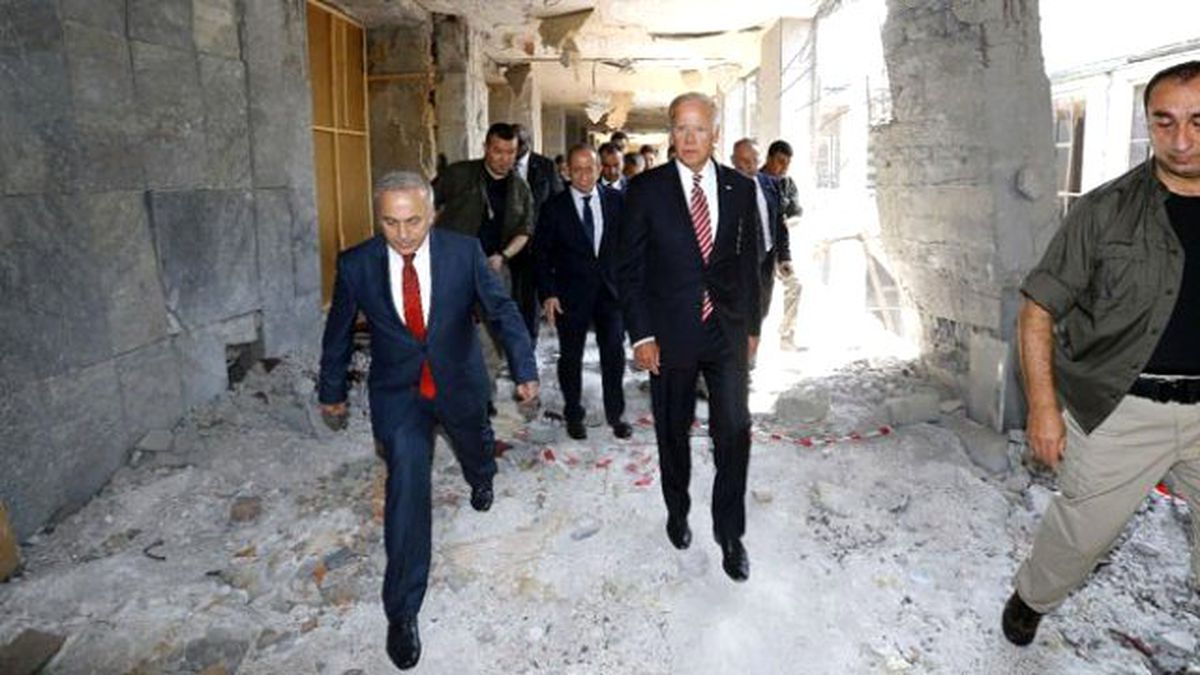 ABD Başkan Yardımcısı Biden, Bombalanan TBMM'yi İnceledi