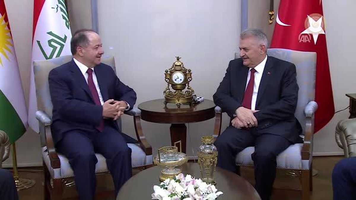Başbakan Yıldırım\'ın Barzani\'yi Kabulü