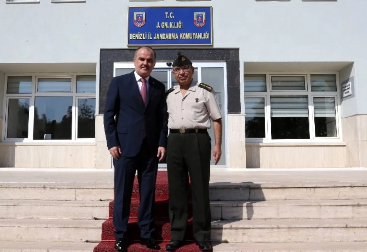 Başkan Gürlesin\'den Jandarma Komutanı Yıldız\'a Teşekkür Ziyareti
