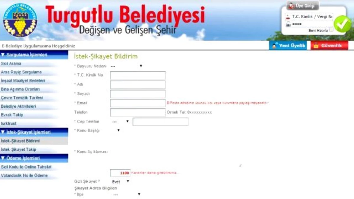 E-Belediyecilik Hizmetine Büyük Rağbet