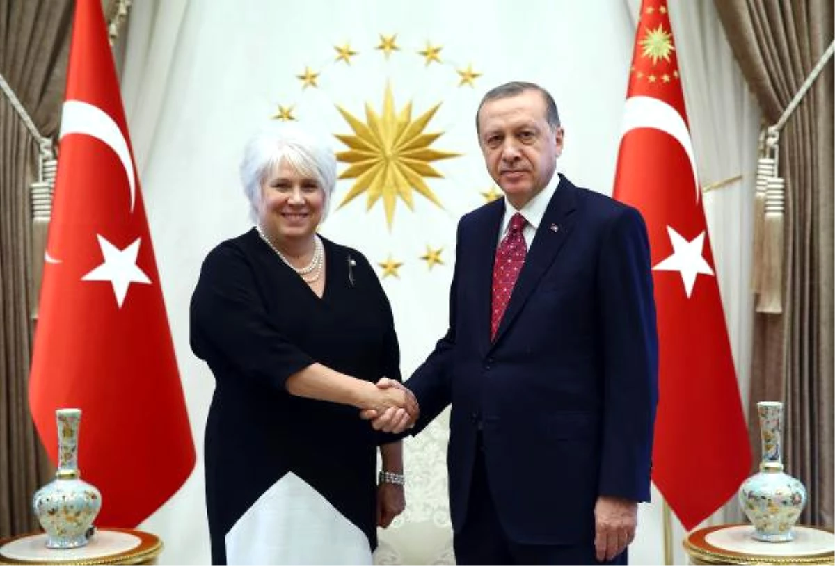 Erdoğan, Avrupa Konseyi Dönem Başkanı Marina Kaljurand\'ı Kabul Etti