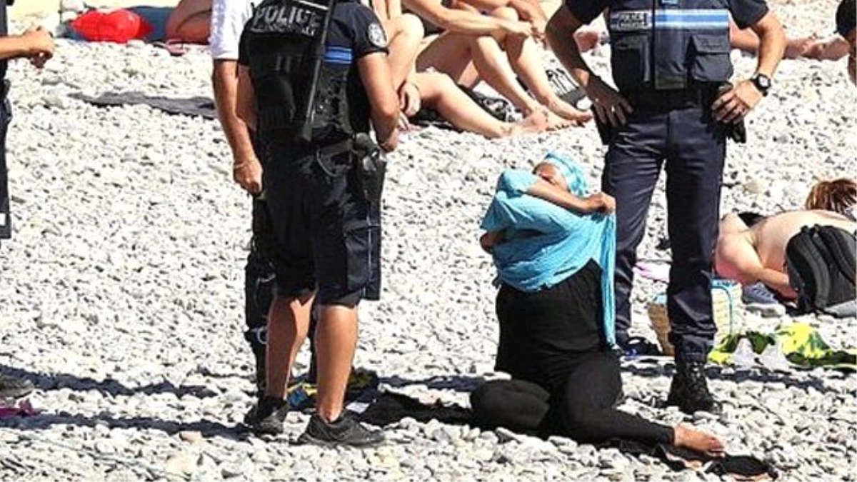 Fransa\'da Skandal! Polis Bir Kadının Kıyafetlerini Zorla Çıkarttı