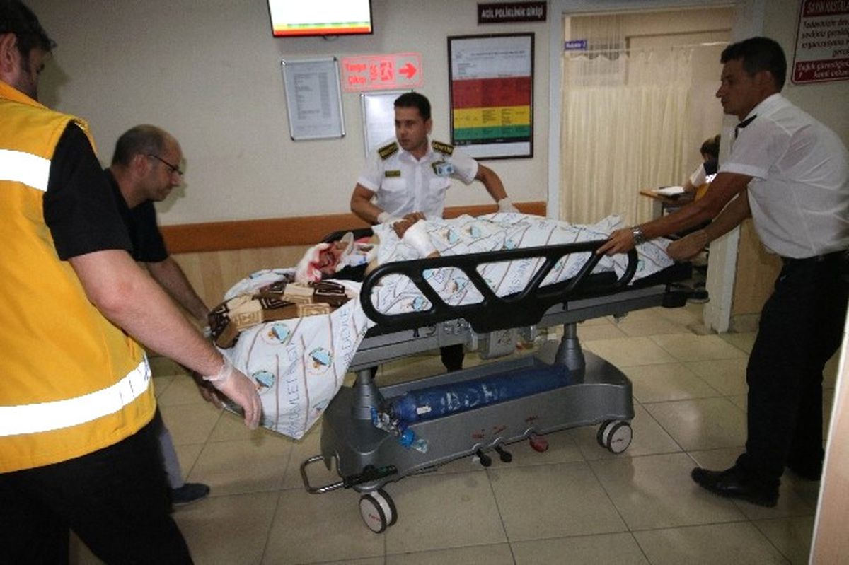 Hafif Ticari Araç Domuz Sürüsüne Çarptı: 4 Yaralı
