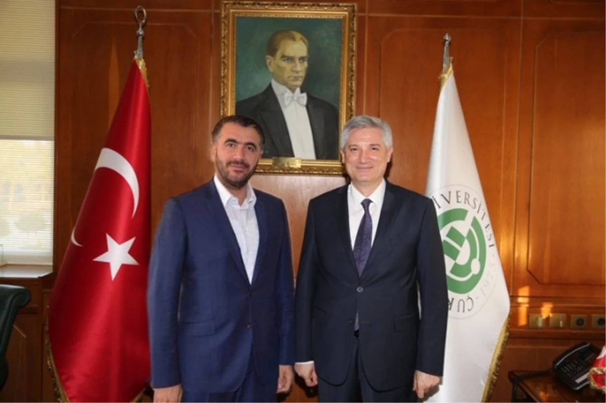 Milletvekili Erdinç ve AK Parti İl Başkanı Yeni\'den Rektör Kibar\'a Hayırlı Olsun Ziyareti