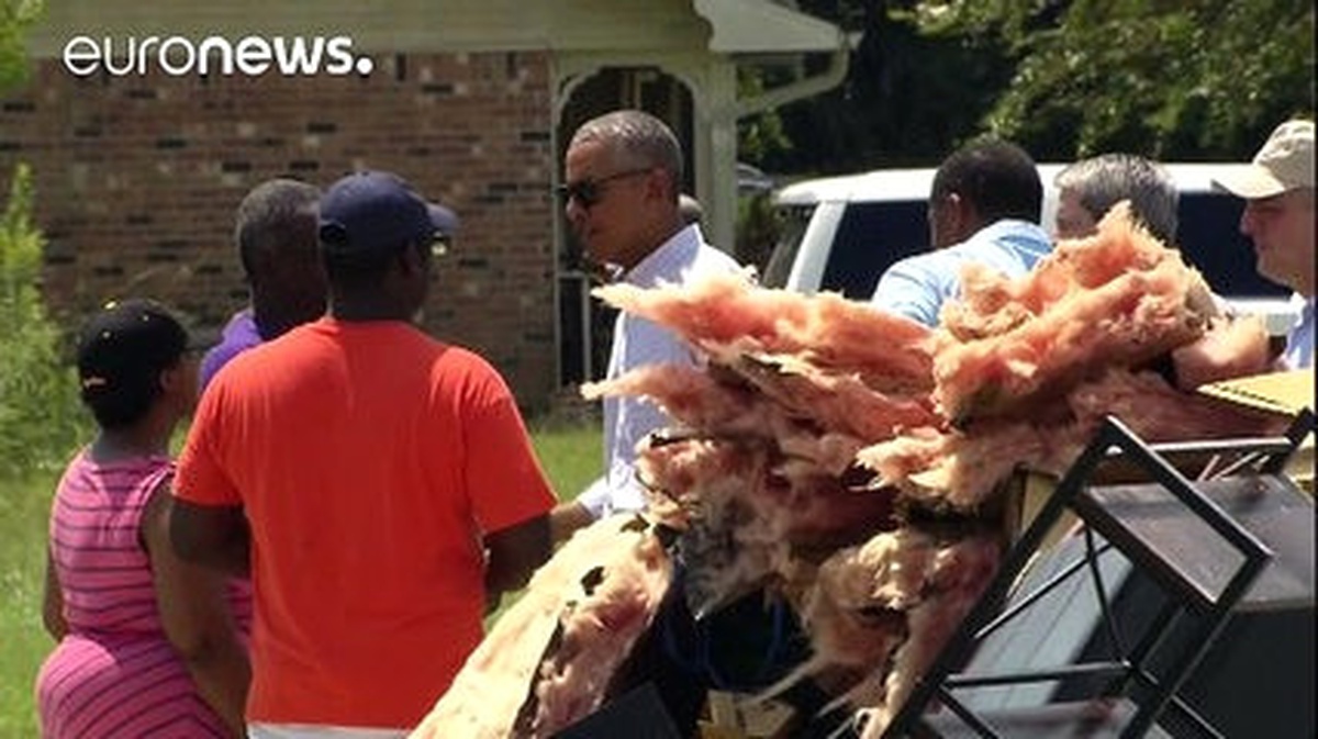 Obama\'dan Sel Mağduru Louisiana\'ya Ziyaret