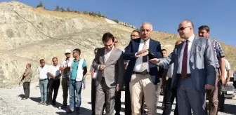 Vali Çakacak, Sorgun Barajı İnşaat Alanında İncelemelerde Bulundu