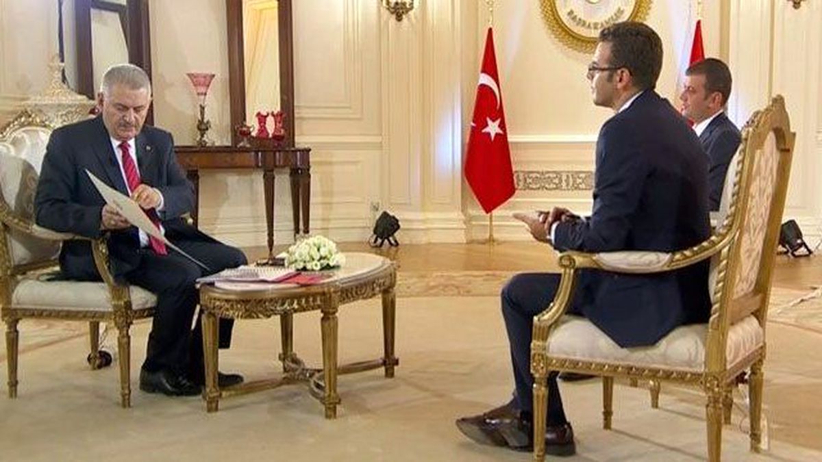 Başbakan Yıldırım, Canlı Yayında