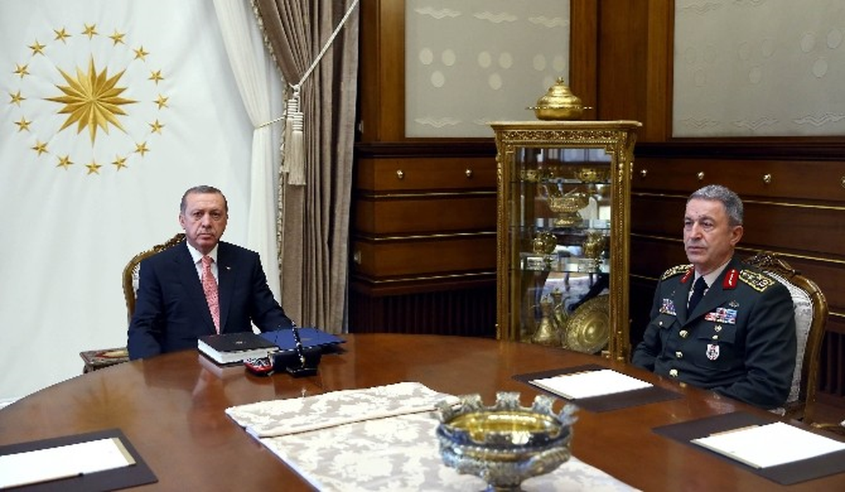 Cumhurbaşkanı Erdoğan, Orgeneral Akar\'ı Kabul Etti