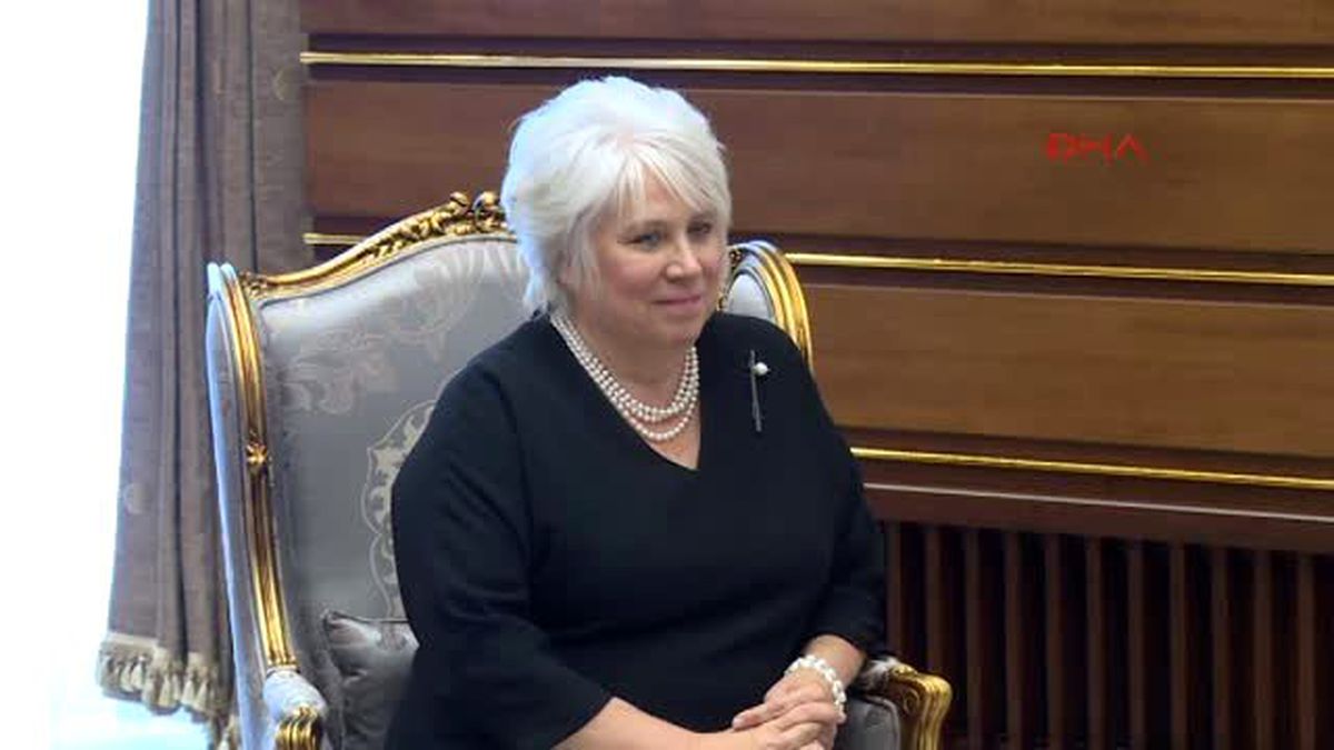 Erdoğan, Avrupa Konseyi Dönem Başkanı Marina Kaljurand\'ı Kabul Etti