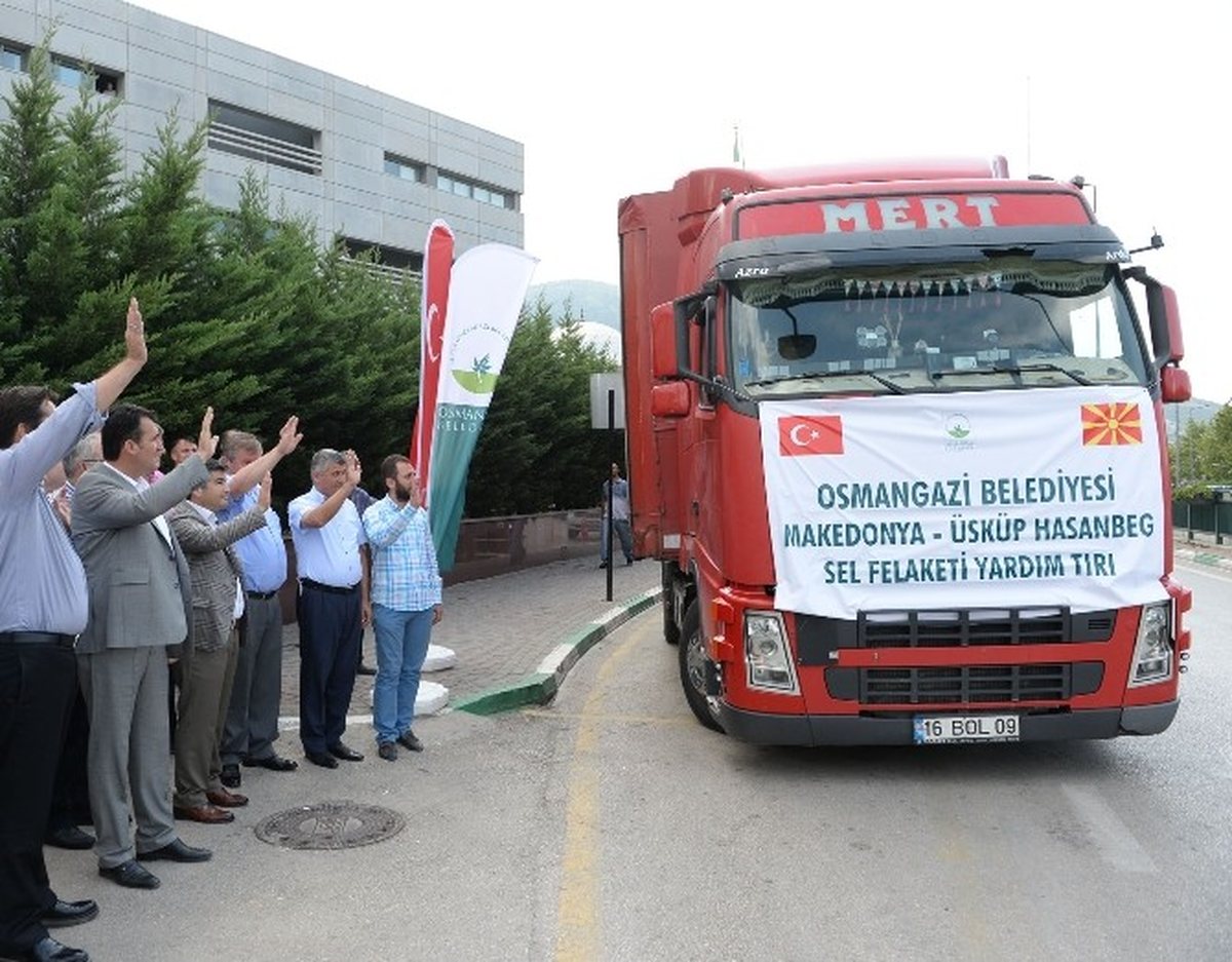 Osmangazi\'den Makedonya\'ya Yardım Eli