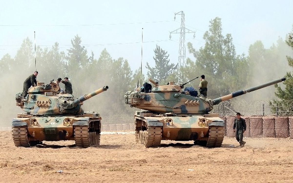 Suriye Sınırında Tanklarla Güvenlik Kontrolü