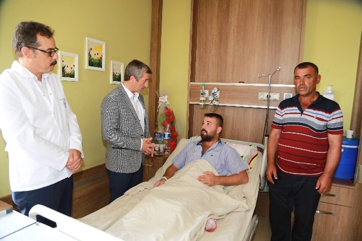 Tahmazoğlu Yaralıları Ziyaret Etti