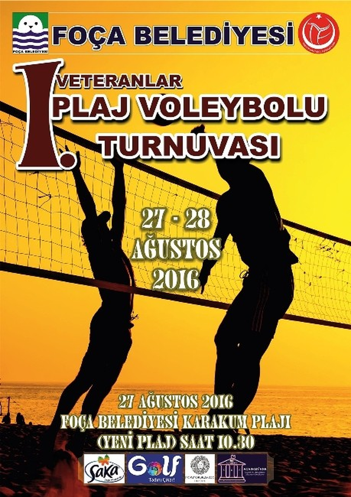Veteranlar Plaj Voleybolu Turnuvası, Foça\'da Yapılacak