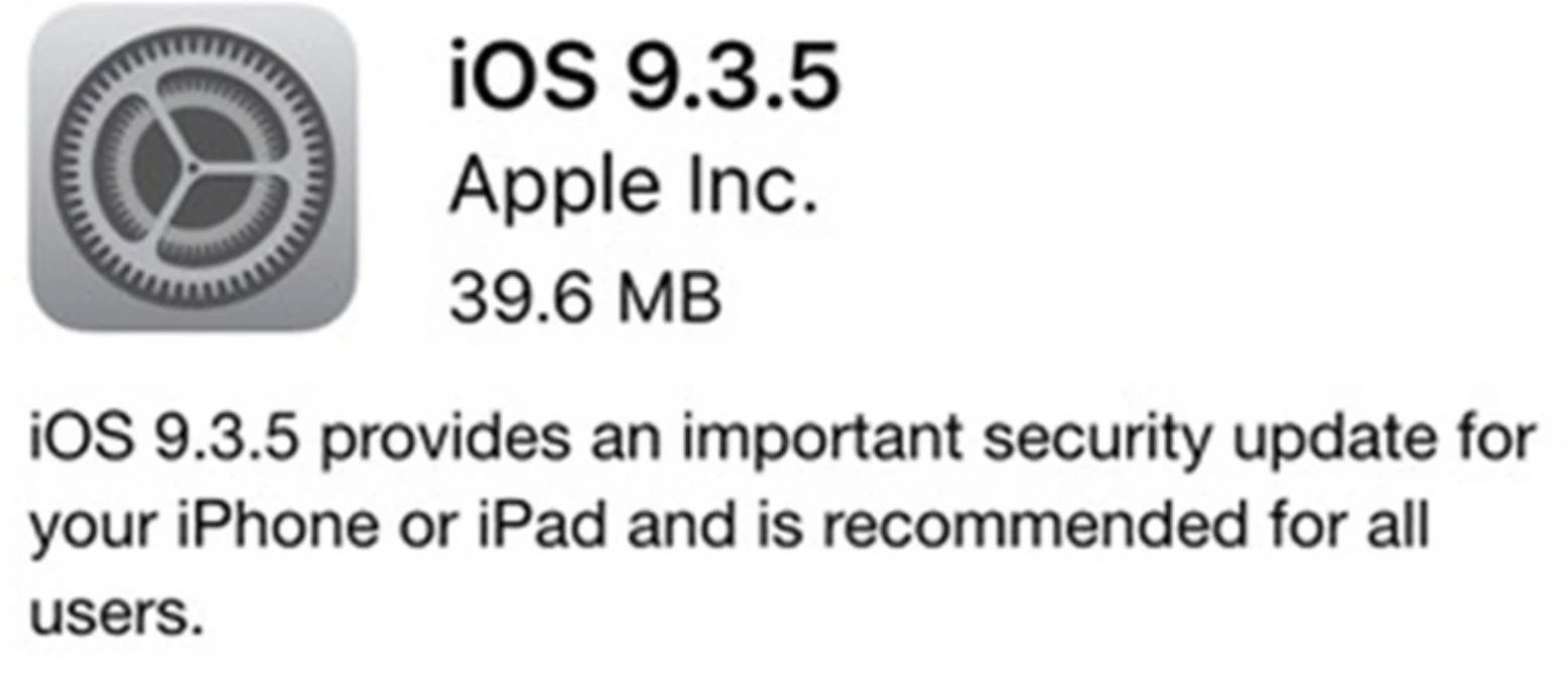 Apple İos 9.3.5 Güncellemesi Casus Yazılımları Engelleyecek!