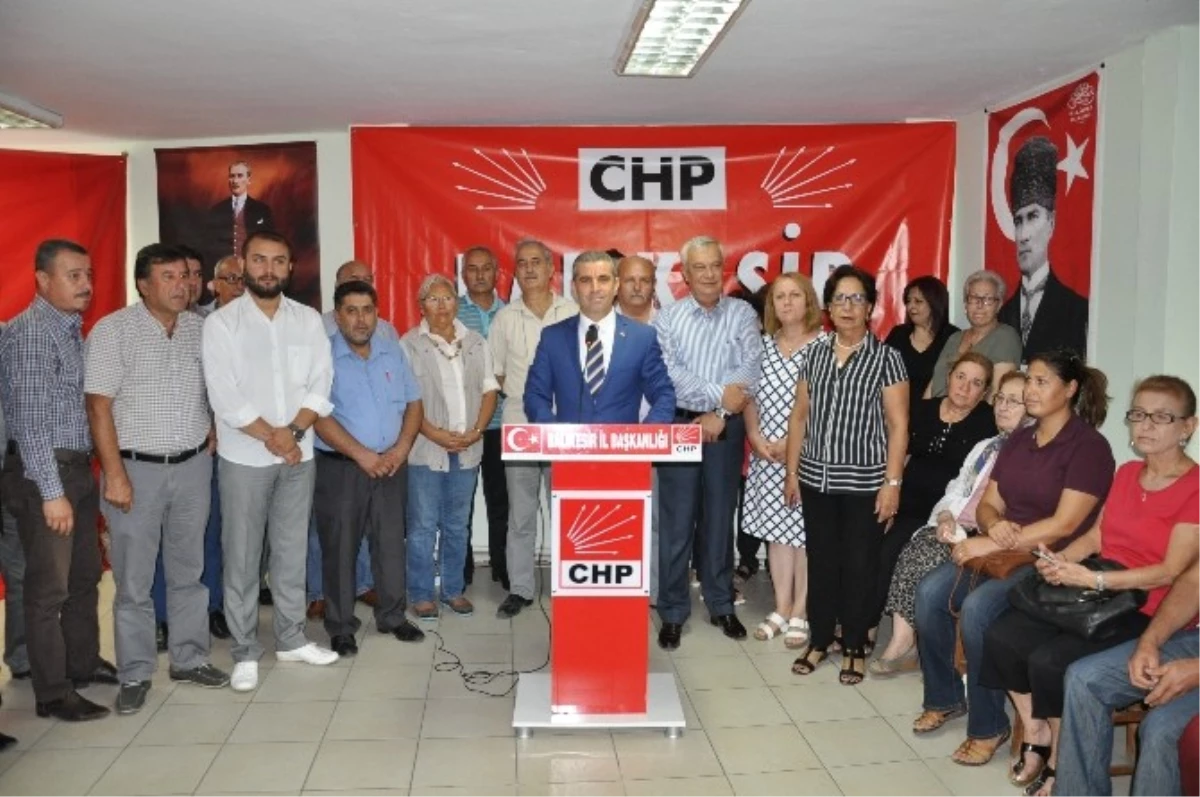 CHP Balıkesir İl Başkanlığı\'ndan Konvoy Saldırısına Tepki