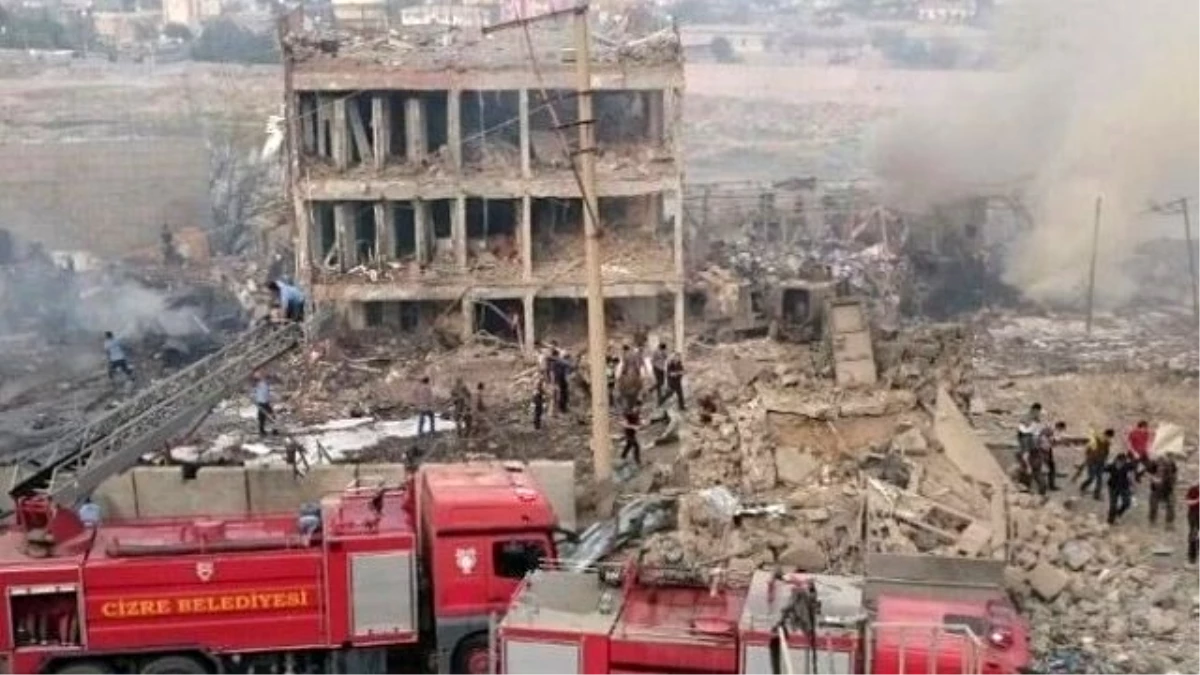 Cizre Emniyet Müdürlüğü\'ne Bombalı Araç Saldırısında 8 Polis Şehit Oldu