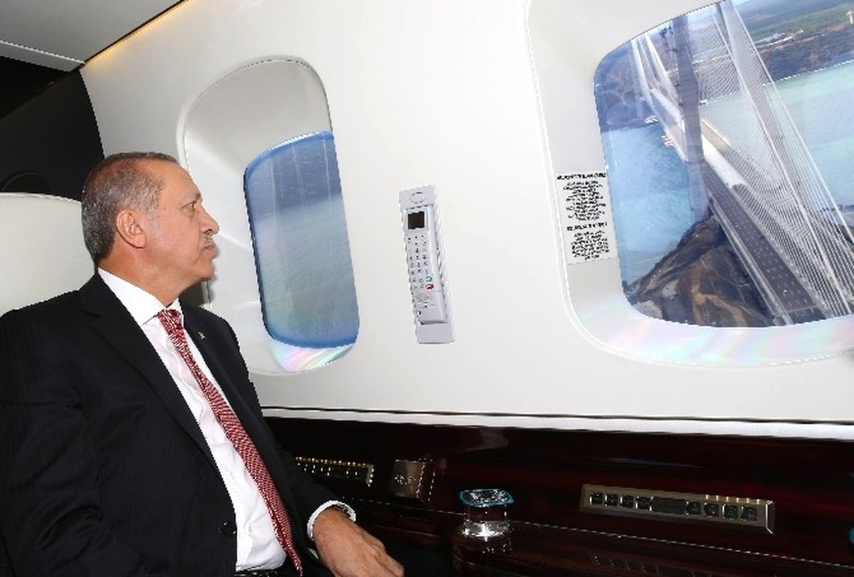 Cumhurbaşkanı Erdoğan, Yavuz Sultan Selim Köprüsü\'nü Havadan İnceledi