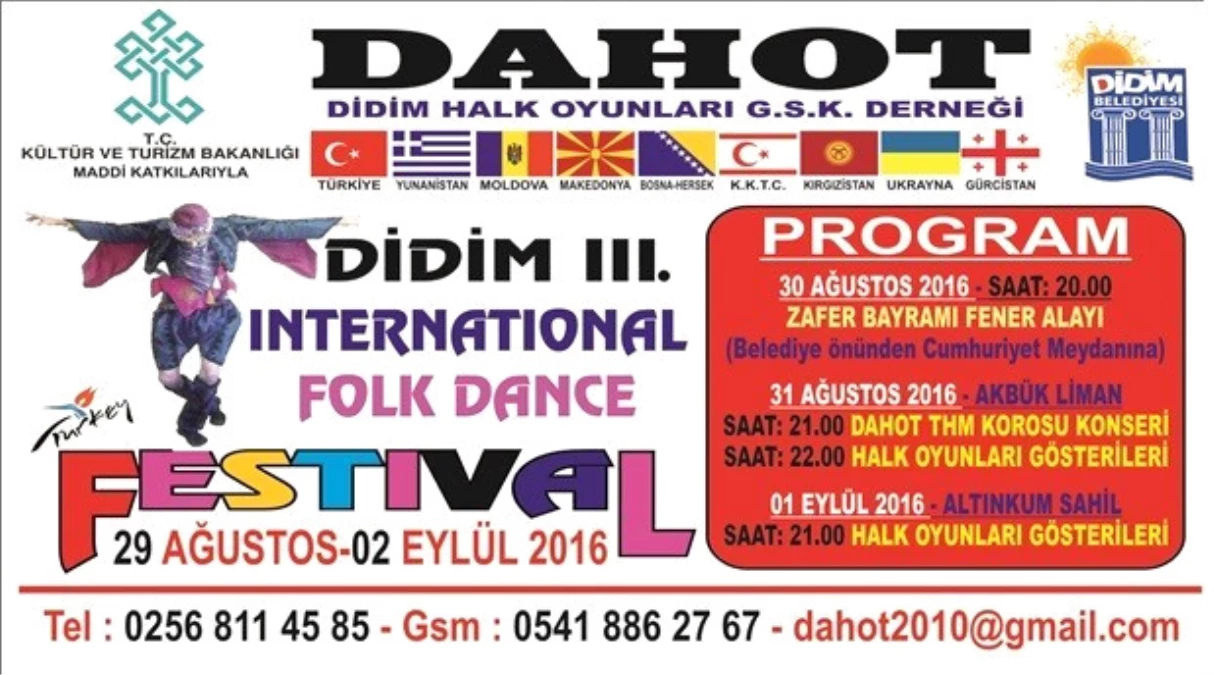 Dahot Halk Festivali 29 Ağustos\'ta Başlıyor