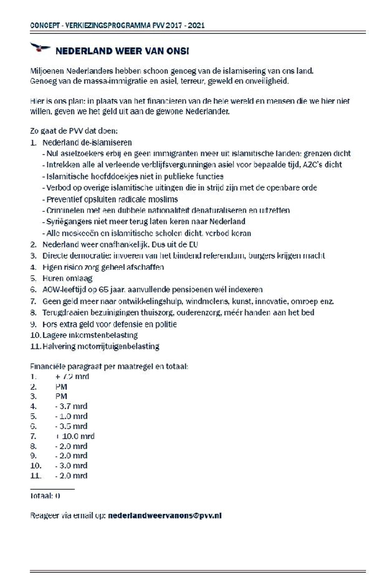 Hollandalı Irkçı Lider Camileri Kapatıp, Kur'an-ı Yasaklamak İstiyor