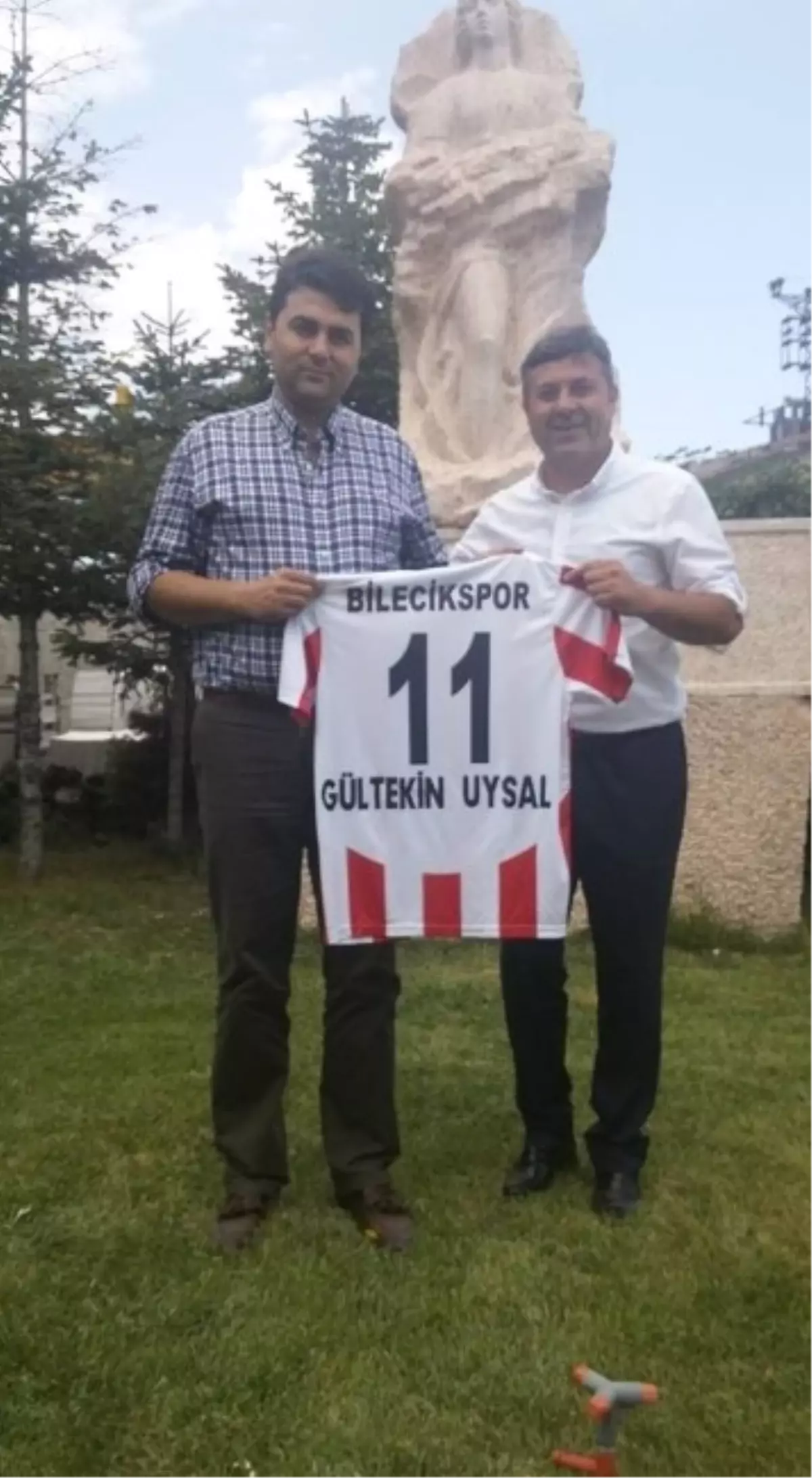 Bilecikspor Başkanı İsmail Cinoğlu\'dan DP Genel Başkanı Gültekin Uysal\'a Ziyaret