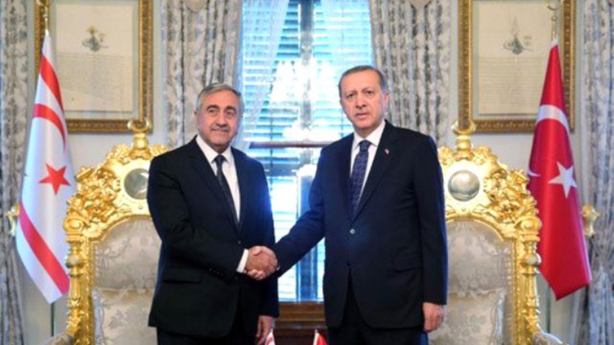 Cumhurbaşkanı Erdoğan, KKTC Cumhurbaşkanı Akıncı ile Görüştü