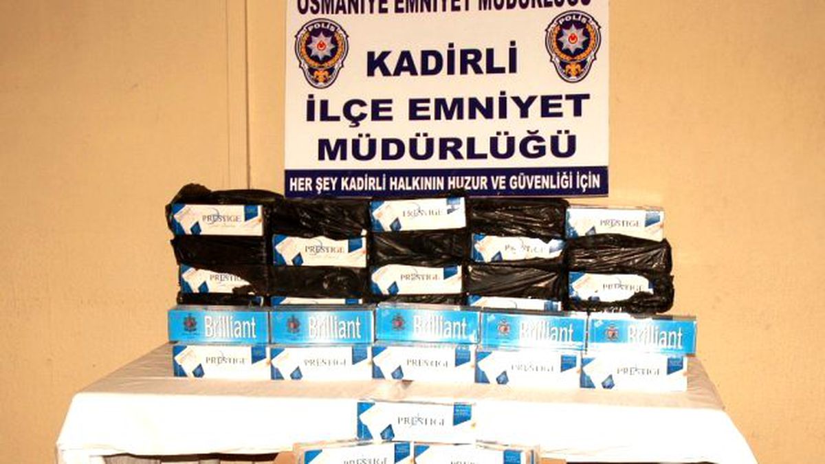 Osmaniye\'de Kaçak Sigara Operasyonu