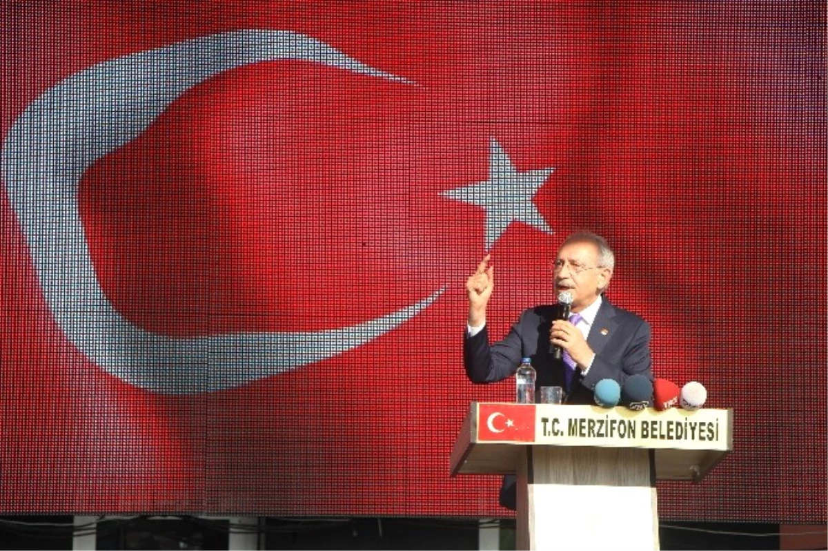 Kılıçdaroğlu, Merzifon\'da Konuştu