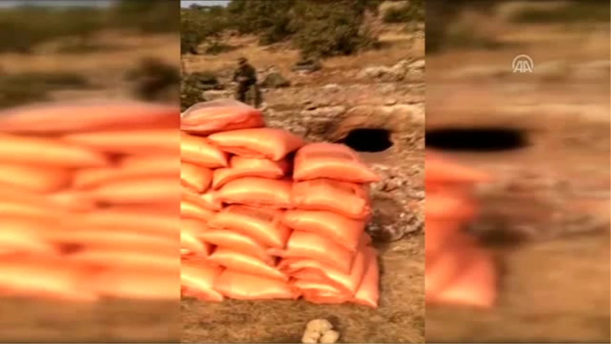 PKK\'ya Ait Sığınakta 7 Ton Patlayıcı Bulundu