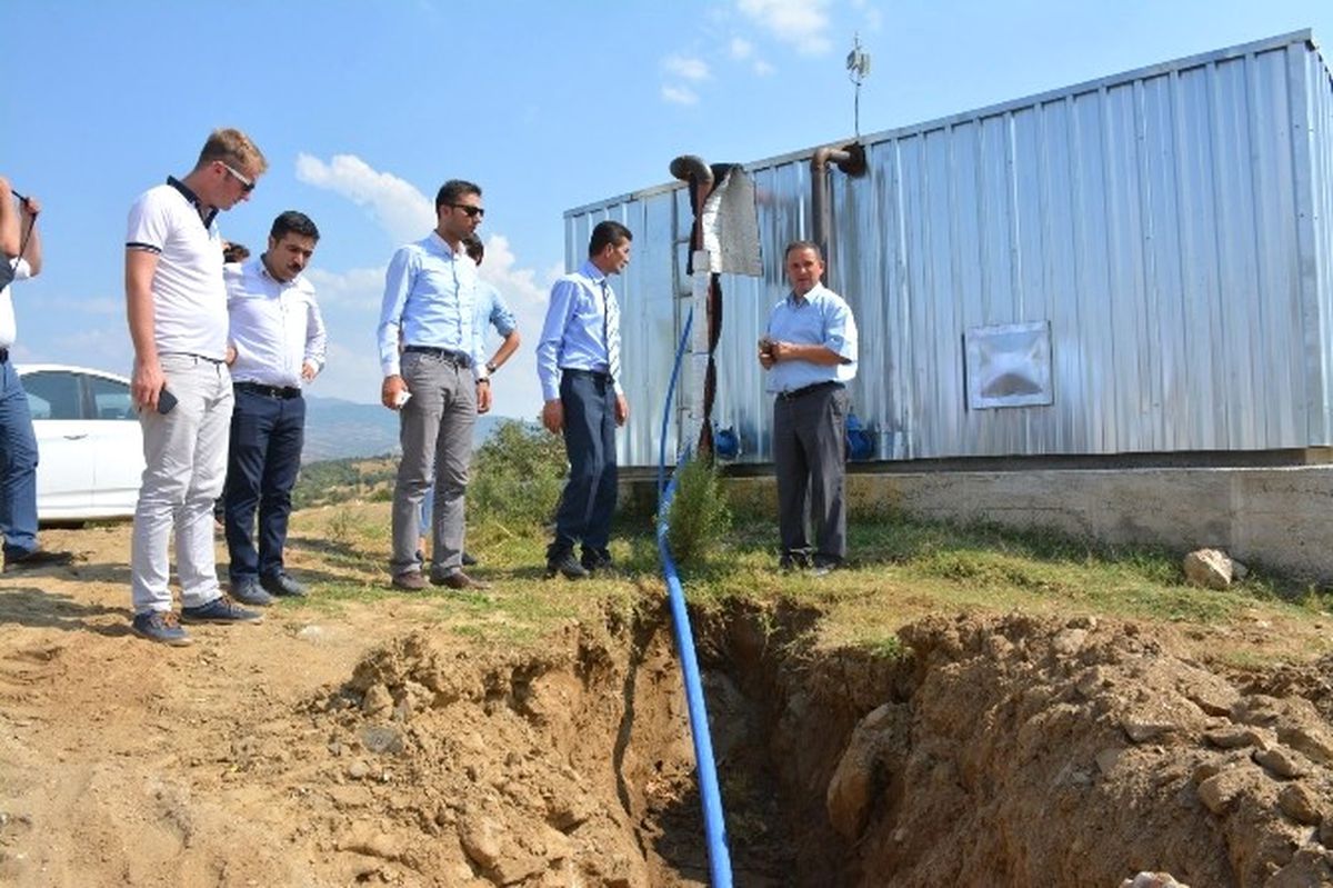 Kula\'ya 13 Bin 400 Metrelik İçme Suyu Hattı