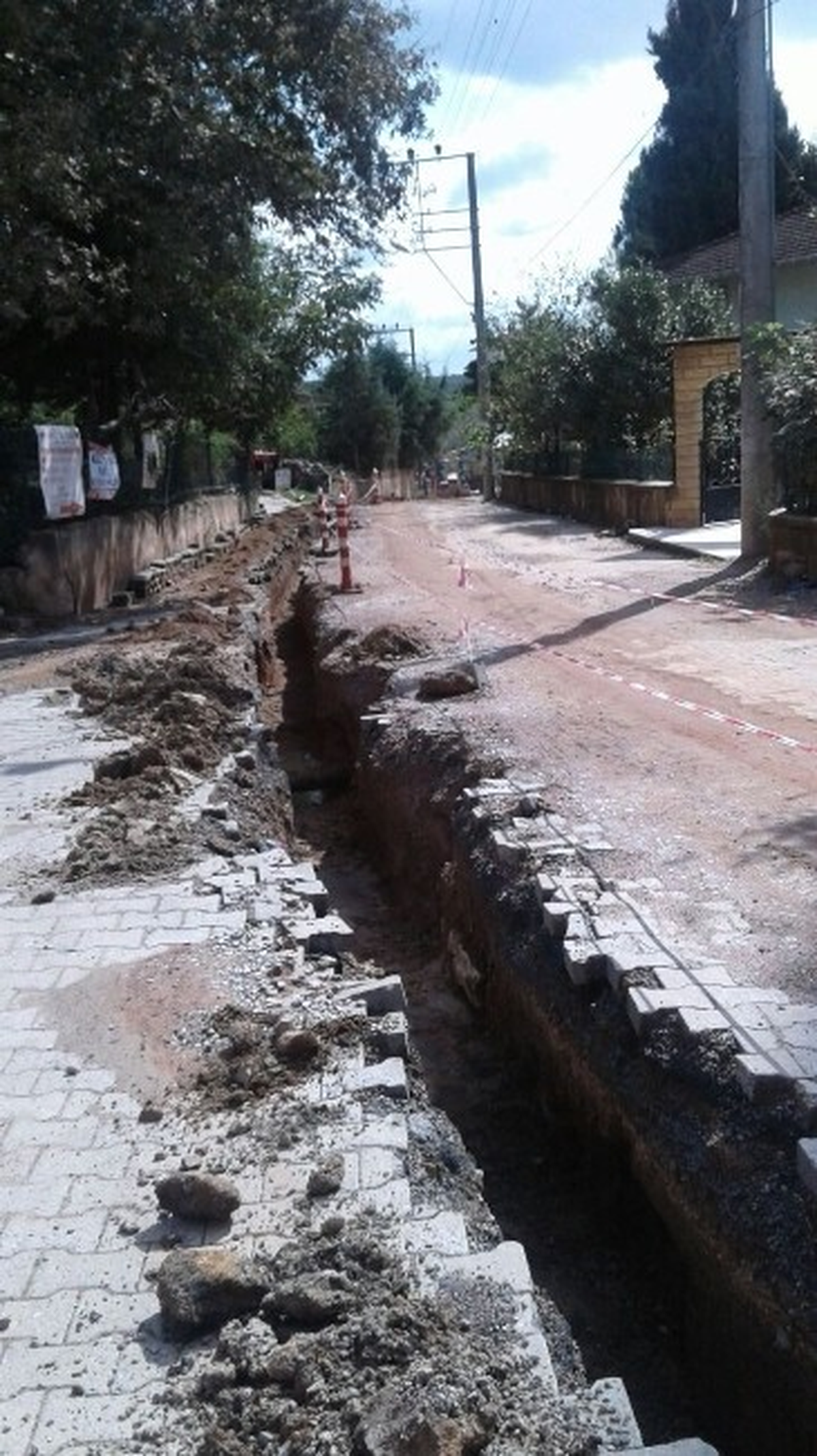 Cumaköy\'de Doğalgaz Çalışmaları Sürüyor