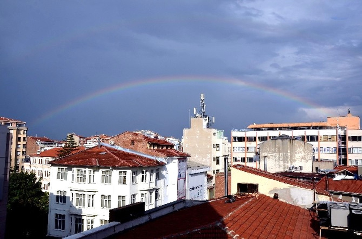 Eskişehir\'de Gökkuşağı Güzelliği