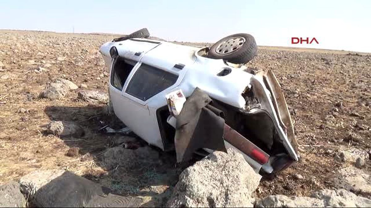 Siverek?te Otomobil Devrildi: 6 Yaralı