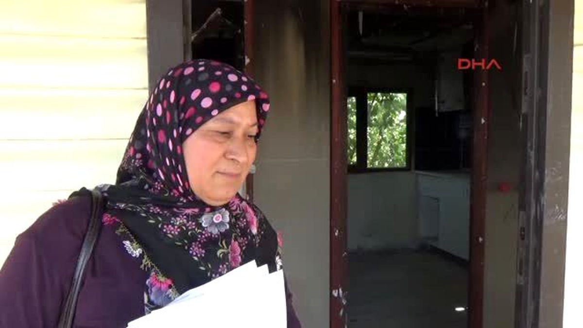 Antalya Evi Yanan Kadın Yardım İstedi