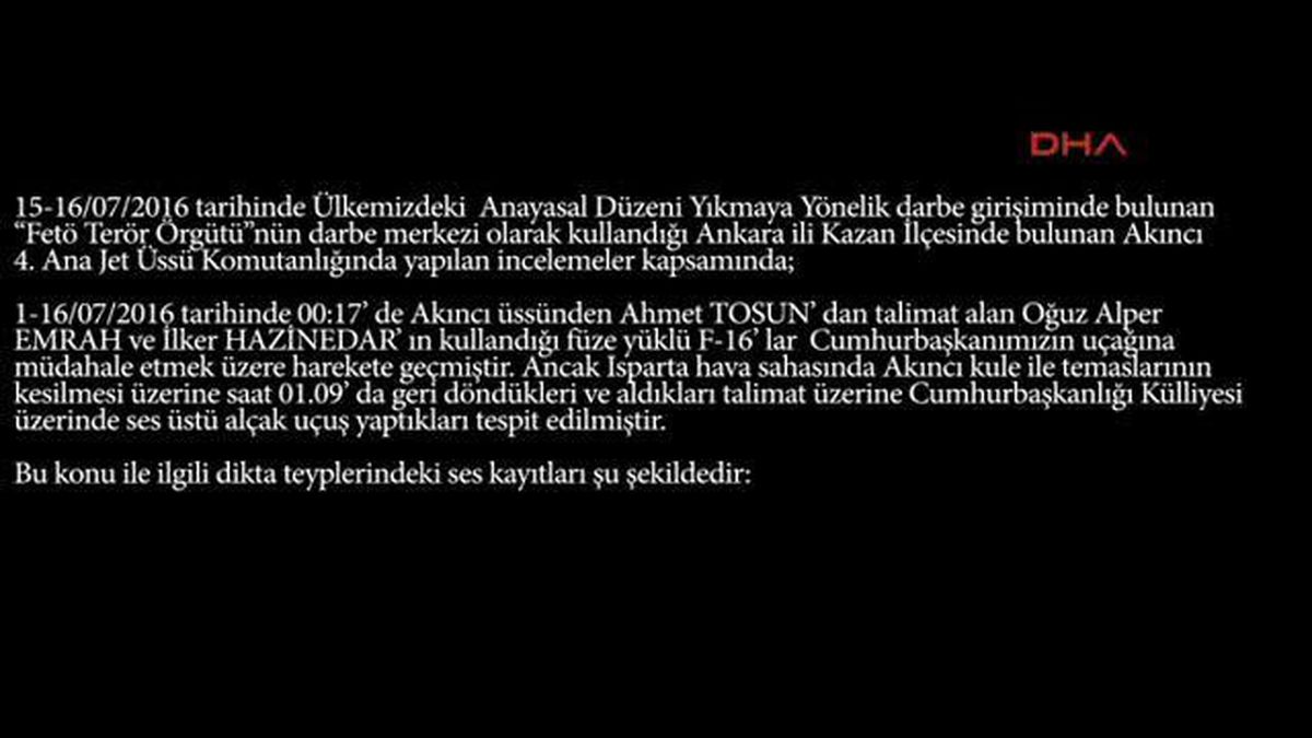 Darbe Girişiminde Başkenti Bombalayan Pilotların Telsiz Konuşmaları Ortaya Çıktı