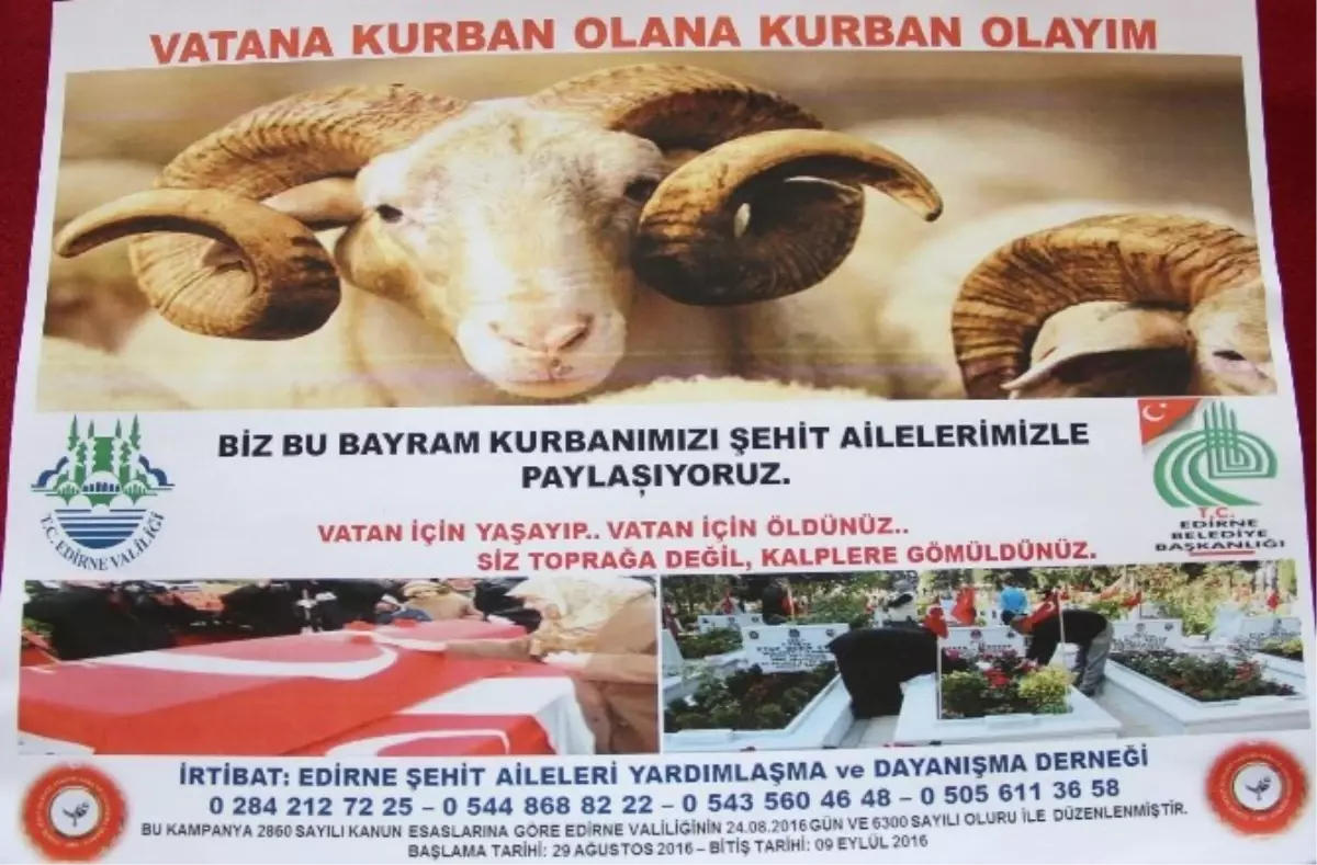 Edirne Şehit Aileleri Derneği'nden Anlamlı Kampanya Açıklaması