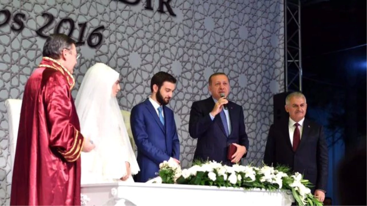 Erdoğan ve Yıldırım Nikah Şahidi Oldu