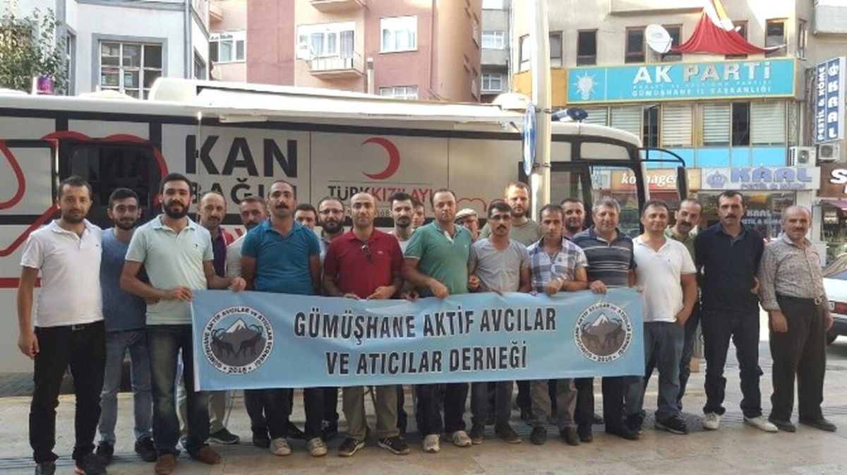 Gümüşhaneli Avcılardan 30 Ağustos\'ta 32 Ünite Kan Bağışı