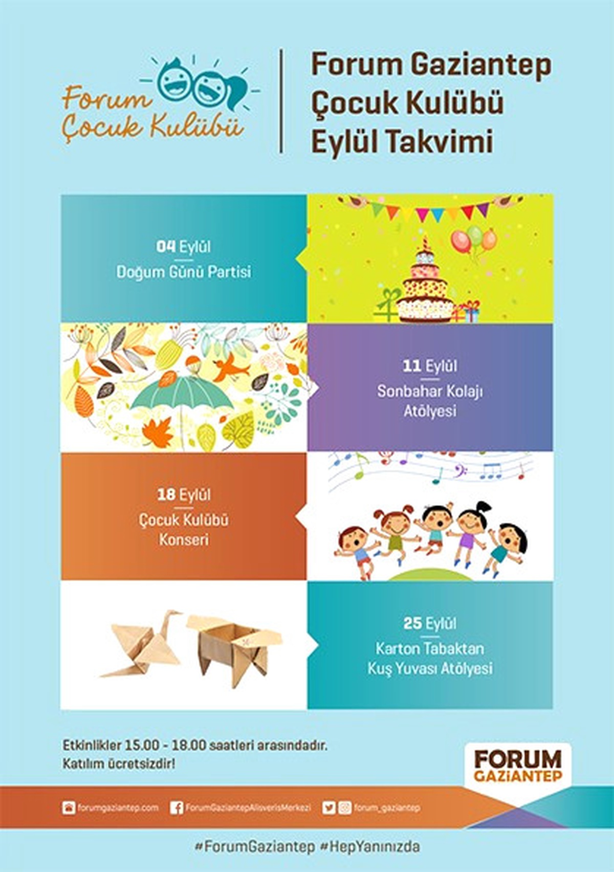 Minikleri Eylül Ayında En Eğlenceli Etkinlikler Bekliyor