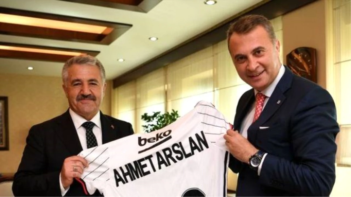 Ulaştırma Bakanı Arslan Fikret Orman\'ı Kabul Etti