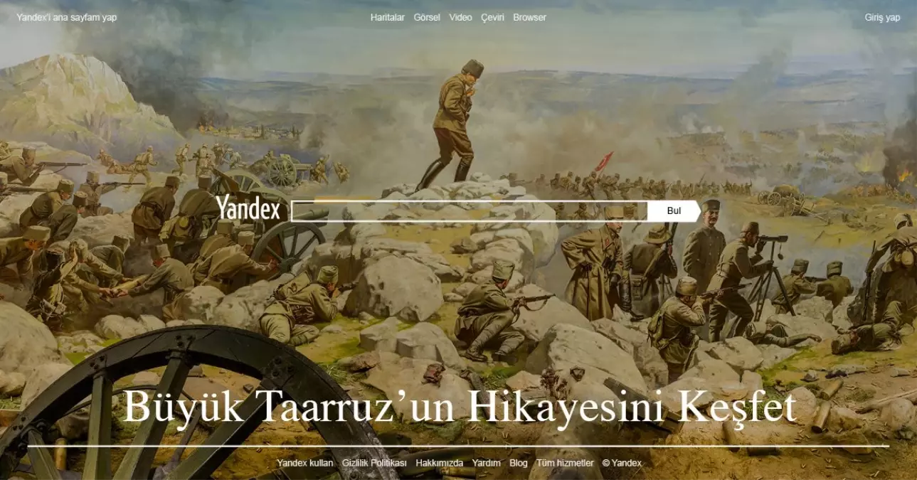 Yandex\'ten 30 Ağustos\'a Özel Tasarım