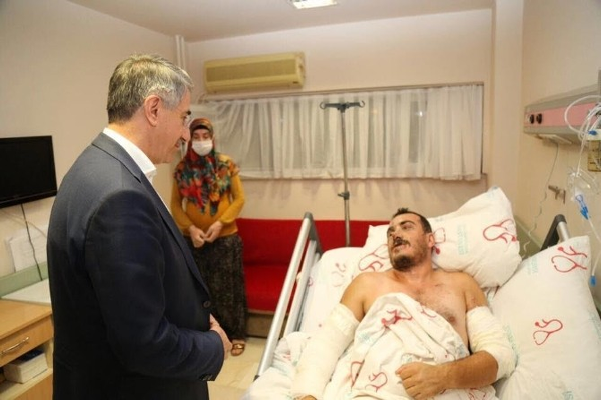 Başkan Yanılmaz, Patlamada Yaralananları Ziyaret Etti