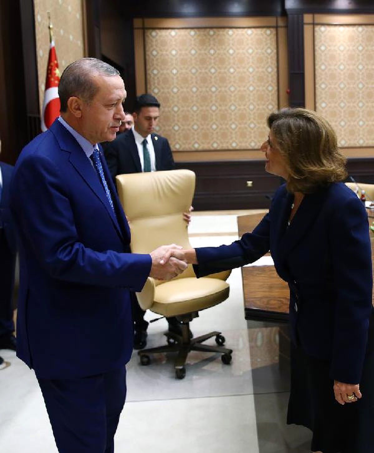 Cumhurbaşkanı Erdoğan, Tüsiad Başkanı Cansen Başaran Symes\'i Kabul Etti