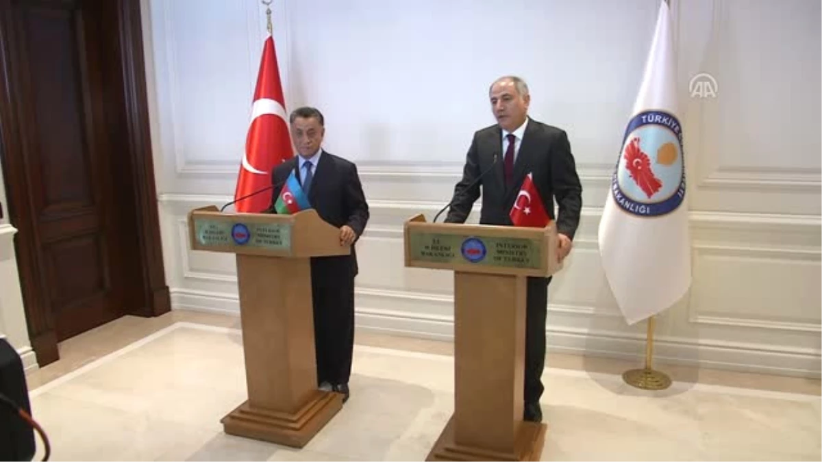 İçişleri Bakanı Ala, Azerbaycan İçişleri Bakanı Usubov ile Bir Araya Geldi