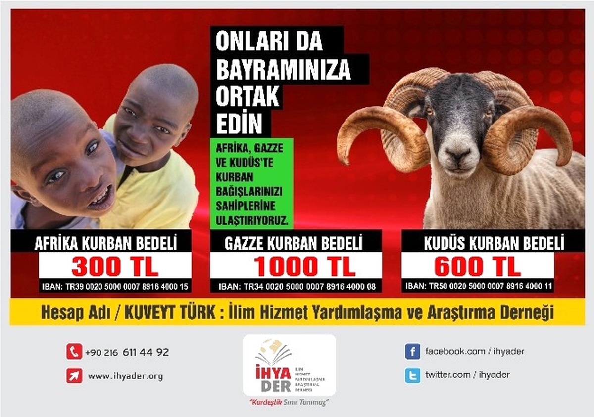 İhya-Der\'den Afrika İçin \'Kurban\' Çağrısı