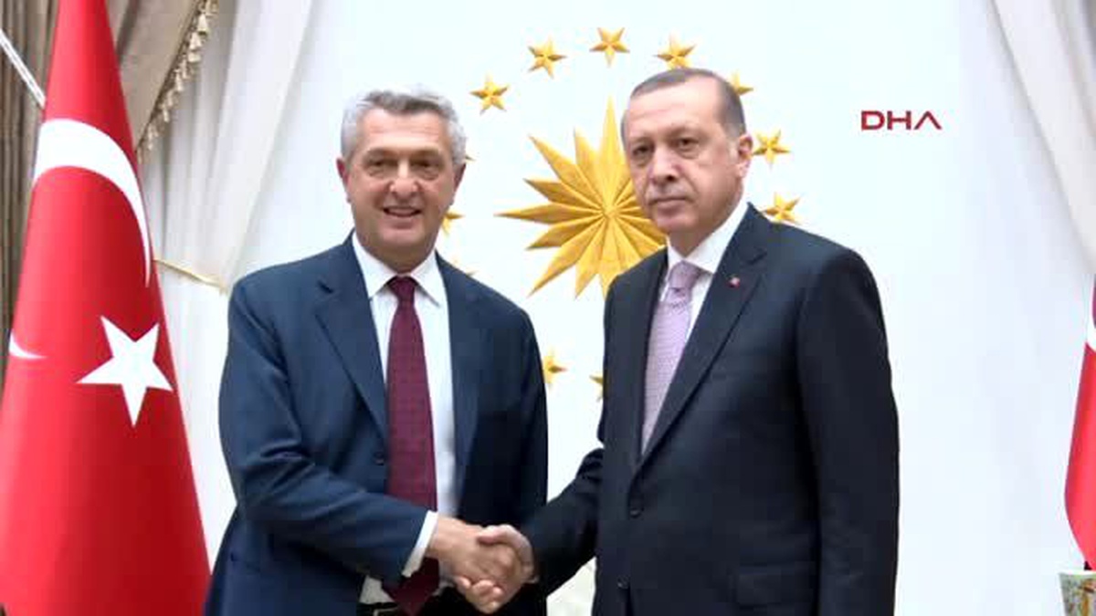 BM Mülteciler Yüksek Komiseri Filippo Grandi, Cumhurbaşkanlığı Sarayı\'nda