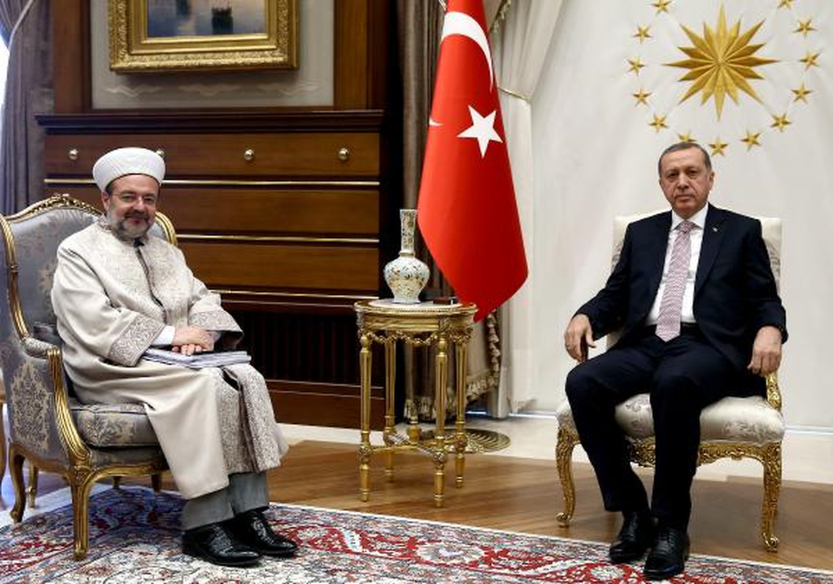 Cumhurbaşkanı Erdoğan, Diyanet İşleri Başkanı Görmez\'i Kabul Etti