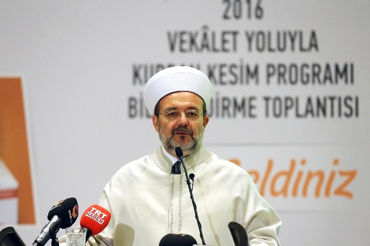 Diyanet İşleri Başkanı Görmez: "Kurban Bayramı Namazını Kıldıktan Sonra Evlerimize Gitmeden Önce...